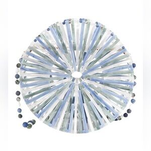 Cult Gaia Luna Blue / White / Green Acrylic Crossbody Bag